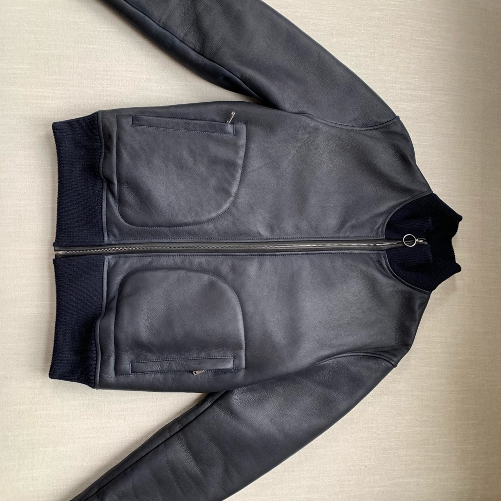 Sandro Paris Leather Jacket (Shearling Lined)